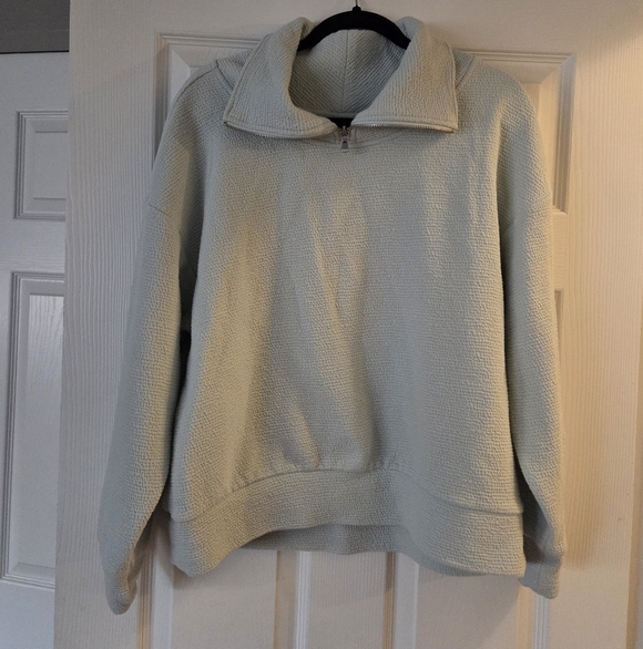 CALIA by Carrie Underwood Tops - Calia Quarter-Zip Pullover - Light Blue